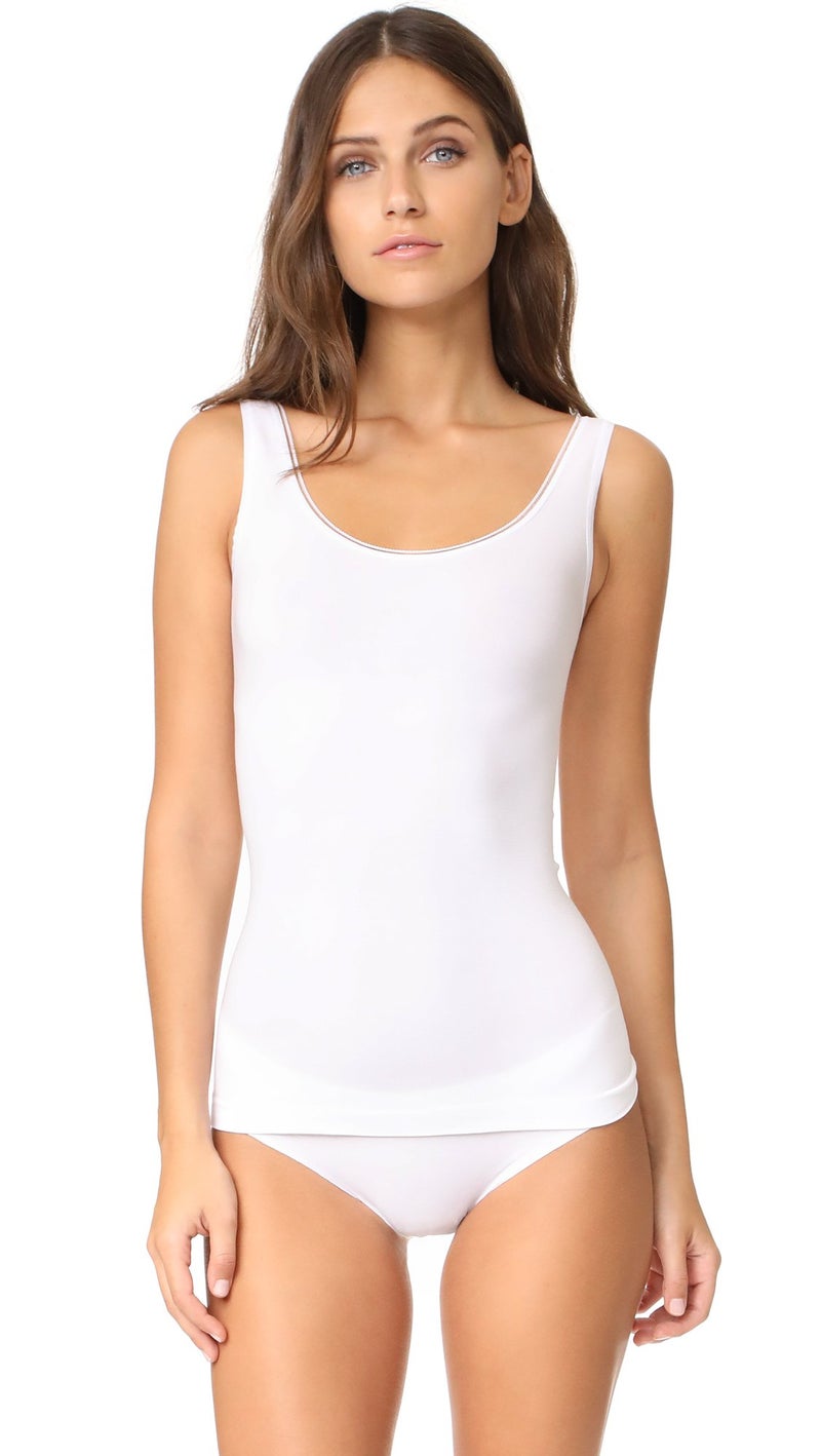 Yummie Women's Seamless Reversible Shapewear Tank Top, White, S/M - Image 4
